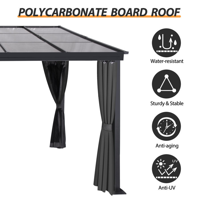 COVERONICS 13 Ft. W x 10 Ft. D Aluminum Patio Gazebo Wayfair